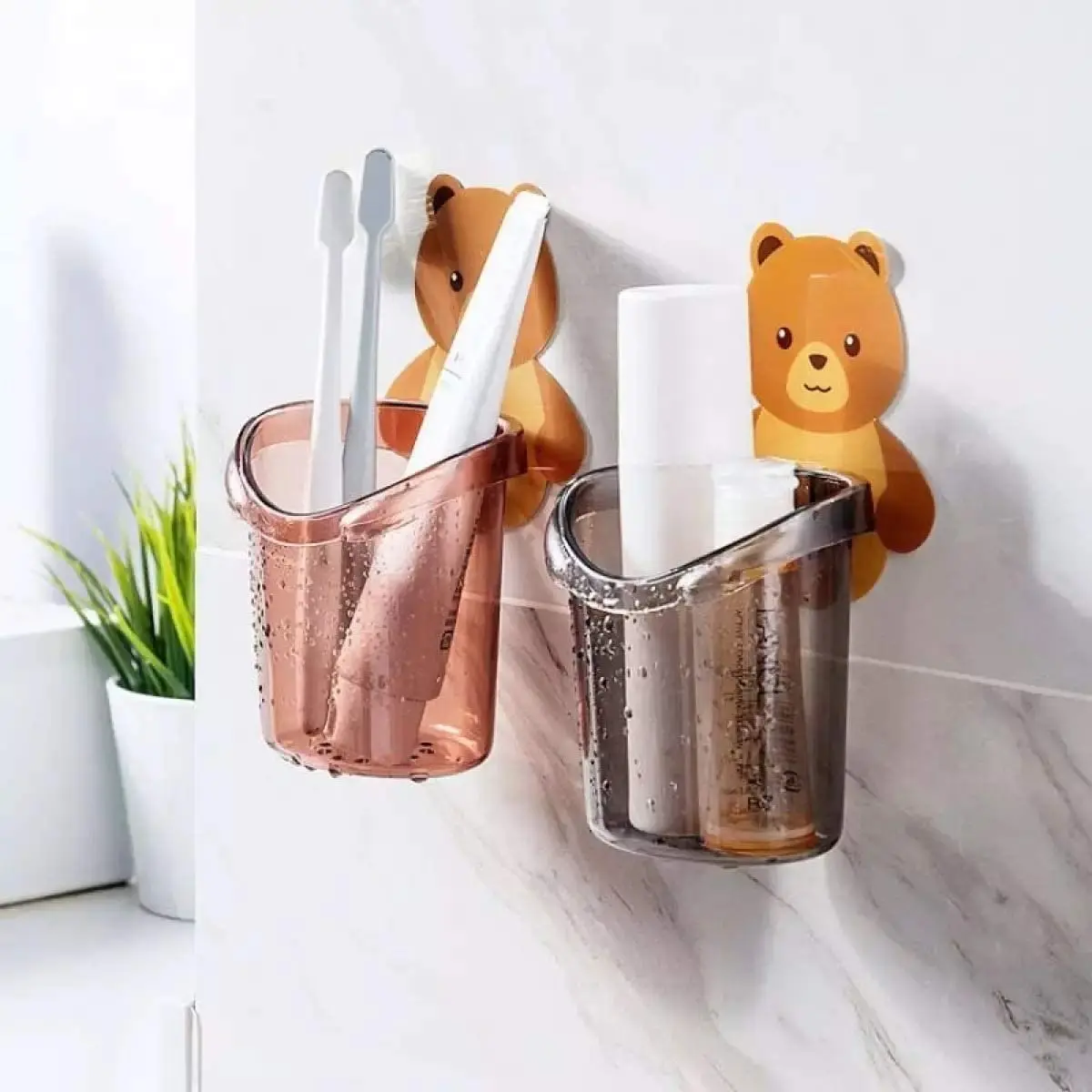 Teddy Toothbrush Holder (Pack of 4)