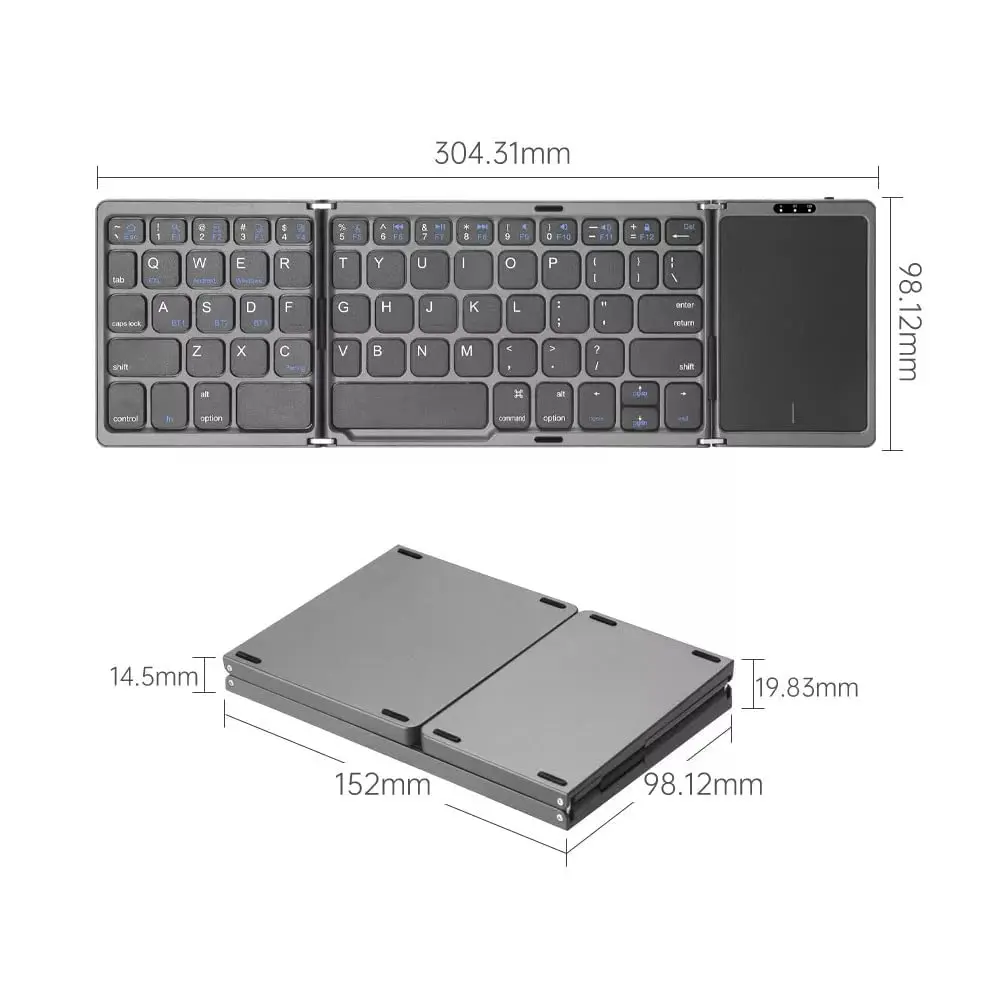 Foldable Bluetooth Keyboard 