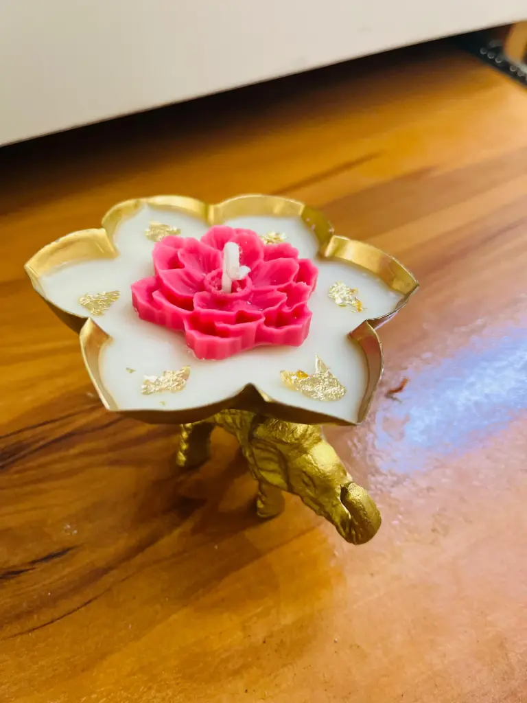  Elephant Brass Candle 