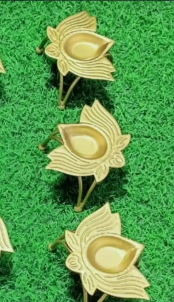 Lotus Brass Candle holder 